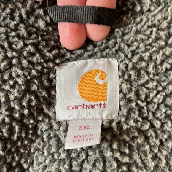 CARHARTT Size 3X RainDefernder Thrashed Paint-Splotch Zipper Down Casual Hoodie - Picture 12 of 16